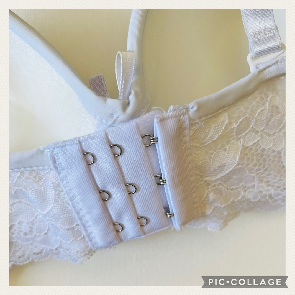 New Sexy Soft White Lace Bra Size 34B - Picture 7 of 11